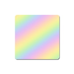 Pastel Goth Rainbow  Square Magnet by thethiiird