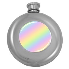 Pastel Goth Rainbow  Round Hip Flask (5 Oz) by thethiiird