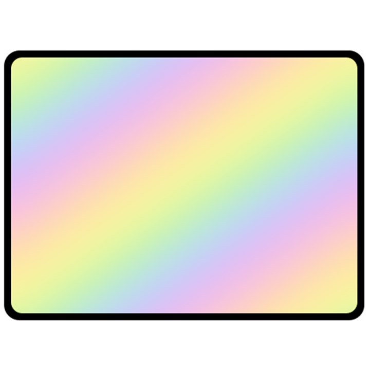 Pastel Goth Rainbow  Fleece Blanket (Large) 
