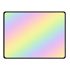 Pastel Goth Rainbow  Fleece Blanket (small) by thethiiird