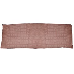 Pink Alligator Print Body Pillow Case (dakimakura) by LoolyElzayat