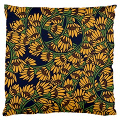 Daisy  Large Flano Cushion Case (two Sides) by BubbSnugg