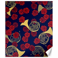 Roses French Horn  Canvas 20  X 24  by BubbSnugg