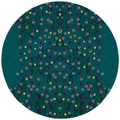 Reef Filled Of Love And Respect With  Fauna Ornate Wooden Puzzle Round by pepitasart