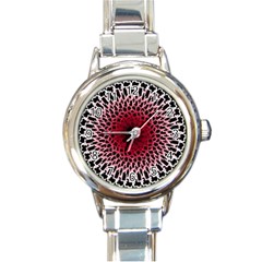 Gradient Spirograph Round Italian Charm Watch