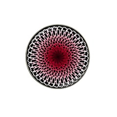 Gradient Spirograph Hat Clip Ball Marker by JayneandApollo