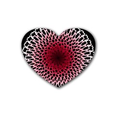 Gradient Spirograph Heart Coaster (4 Pack)  by JayneandApollo
