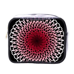 Gradient Spirograph Mini Toiletries Bag (one Side) by JayneandApollo