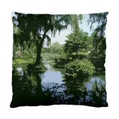 Away From The City Cutout Painted Standard Cushion Case (one Side) by SeeChicago