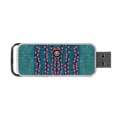 Japanese Sakura Blossoms On The Mountain Portable Usb Flash (two Sides) by pepitasart