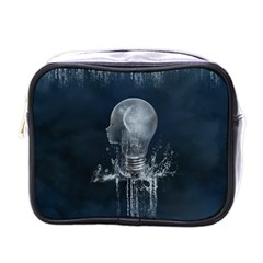 Awesome Light Bulb Mini Toiletries Bag (one Side) by FantasyWorld7