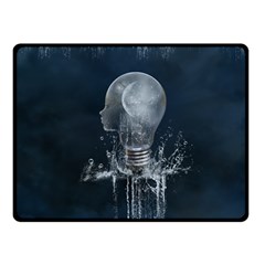 Awesome Light Bulb Fleece Blanket (small) by FantasyWorld7