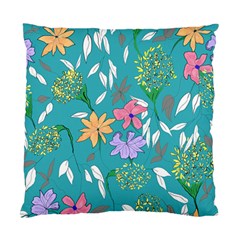 Teal Beauty Standard Cushion Case (two Sides) by fabqa