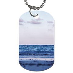 Pink Ocean Hues Dog Tag (one Side) by TheLazyPineapple