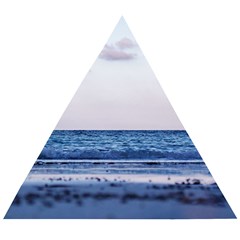 Pink Ocean Hues Wooden Puzzle Triangle by TheLazyPineapple
