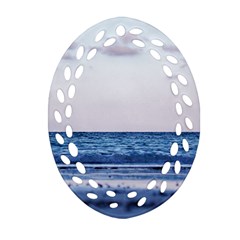 Pink Ocean Hues Ornament (oval Filigree) by TheLazyPineapple
