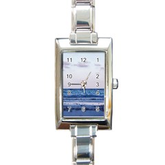 Pink Ocean Hues Rectangle Italian Charm Watch by TheLazyPineapple