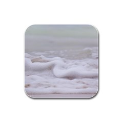 Ocean Seafoam Rubber Square Coaster (4 Pack)  by TheLazyPineapple