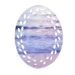 Pink Ocean Dreams Ornament (Oval Filigree) Front
