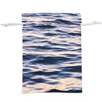 Ocean at Dusk  Lightweight Drawstring Pouch (XL) Front