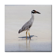 Beach Heron Bird Face Towel by TheLazyPineapple