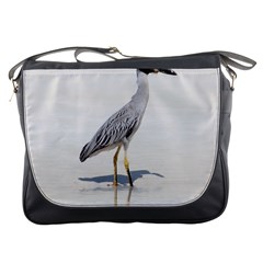 Beach Heron Bird Messenger Bag by TheLazyPineapple