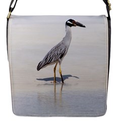 Beach Heron Bird Flap Closure Messenger Bag (s) by TheLazyPineapple