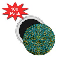 Sun In  The Soft Rainfall Nature Is Blooming 1 75  Magnets (100 Pack)  by pepitasart