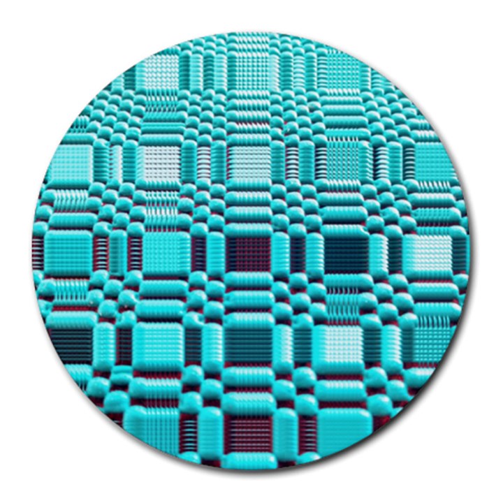 469823231 Glitch37 Round Mousepads