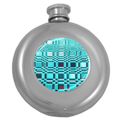 469823231 Glitch37 Round Hip Flask (5 Oz) by ScottFreeArt