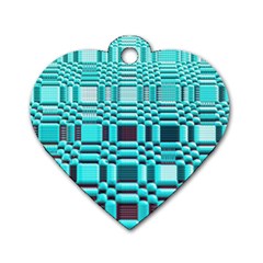 469823231 Glitch37 Dog Tag Heart (one Side)