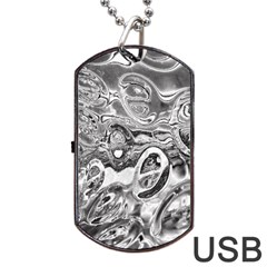 Pebbels In The Pond Dog Tag Usb Flash (one Side) by ScottFreeArt