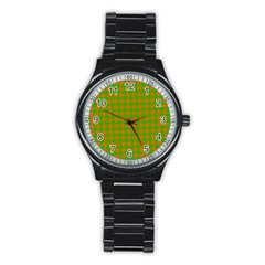 Generated Glitch20 Stainless Steel Round Watch by ScottFreeArt