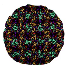 Abstract-r-9 Large 18  Premium Flano Round Cushions