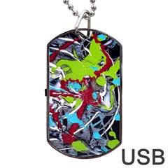 Pussy Butterfly 1 3 Dog Tag Usb Flash (two Sides) by bestdesignintheworld
