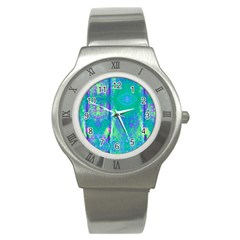 Tank Blue  #scottfreear T= N Green Purple Img 1589 Stainless Steel Watch by ScottFreeArt