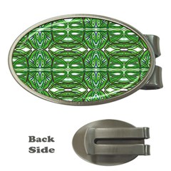 My Paint My Pallet Brocade Green Scarabs Money Clips (oval) 