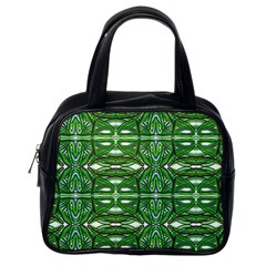 My Paint My Pallet Brocade Green Scarabs Classic Handbag (one Side) by ScottFreeArt