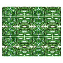 My Paint My Pallet Brocade Green Scarabs Double Sided Flano Blanket (small)  by ScottFreeArt