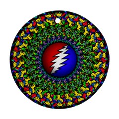 Grateful Dead Round Ornament (two Sides) by Sapixe