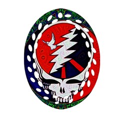 Grateful Dead Ornament (oval Filigree) by Sapixe