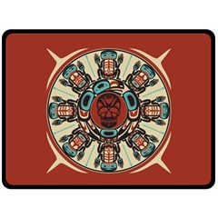Grateful Dead Pacific Northwest Cover Double Sided Fleece Blanket (large)  by Sapixe