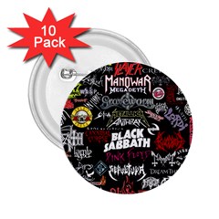 Metal Bands College 2 25  Buttons (10 Pack) 