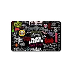 Metal Bands College Magnet (name Card)