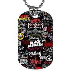 Metal Bands College Dog Tag (one Side)