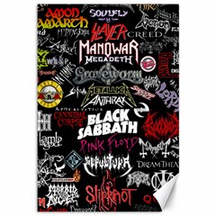 Metal Bands College Canvas 12  X 18 