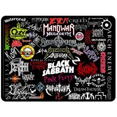 Metal Bands College Double Sided Fleece Blanket (large)  by Sudhe