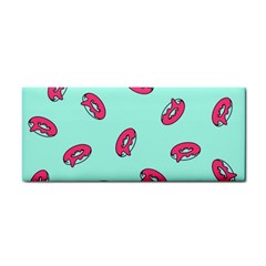 Donuts Pattern Food Colourful Hand Towel by Vaneshart