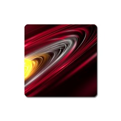 Circle Background Red Dark Bokeh Square Magnet