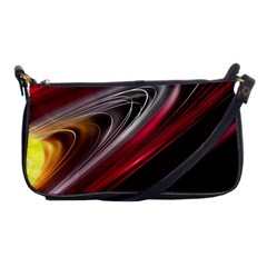 Circle Background Red Dark Bokeh Shoulder Clutch Bag by Vaneshart